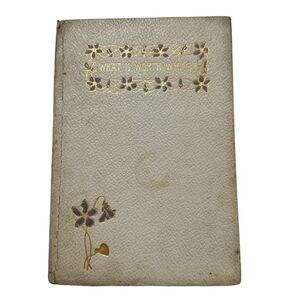 WHAT IS WORTH WHILE? Hardcover Anna R. Brown 1893 Hardcover